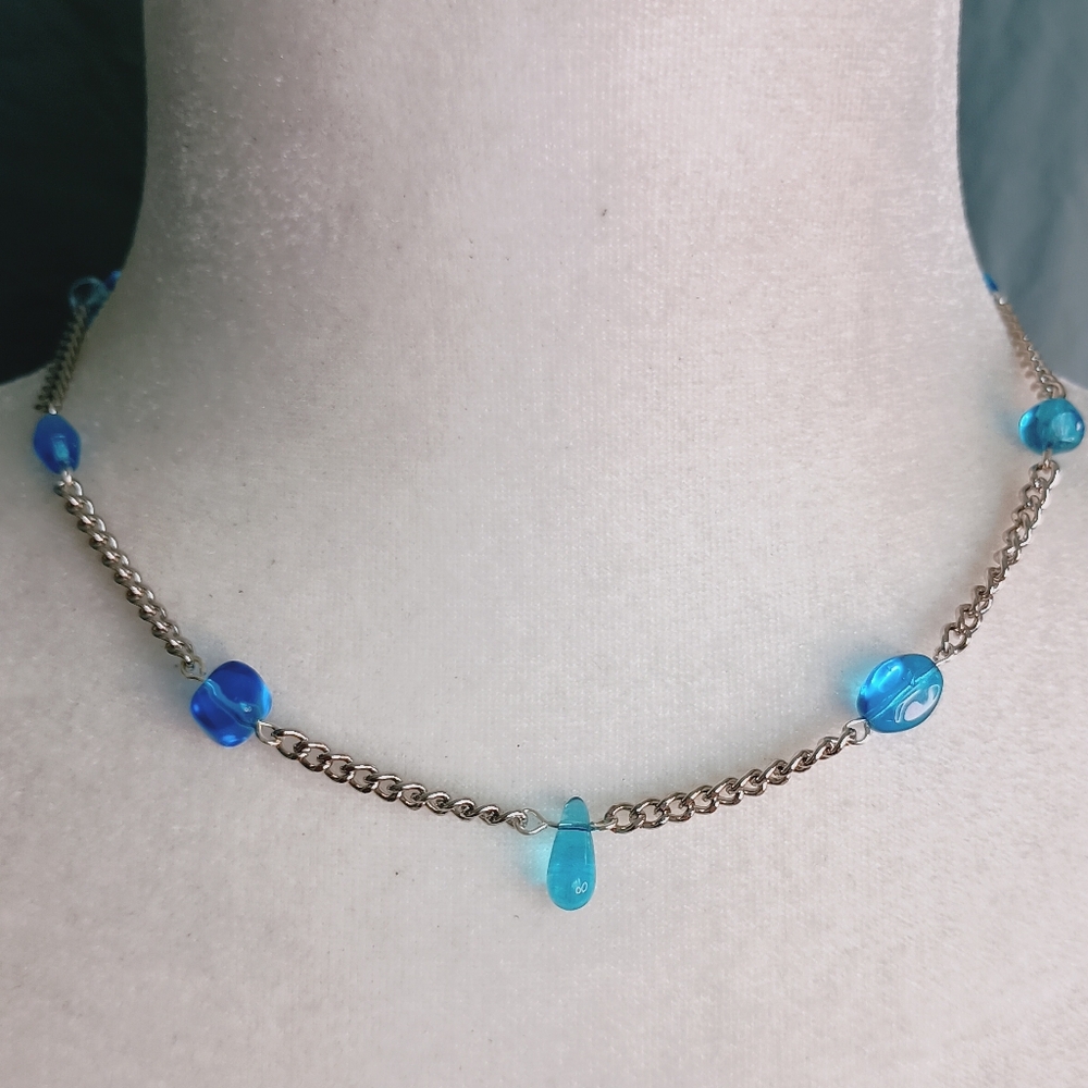 ❤️5 for $20❤️Blue Necklace - Picture 1 of 7
